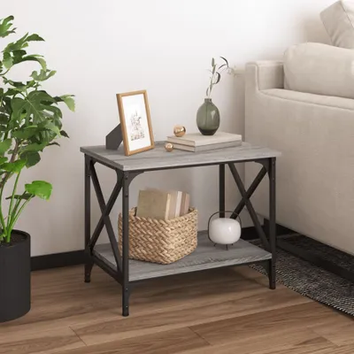 Produktbild von "2026 Promotion" Couchtisch/Sofatisch/Kaffeetisch - Grau Sonoma 55x38x45 cm Holzwerkstoff - Couchtische C838