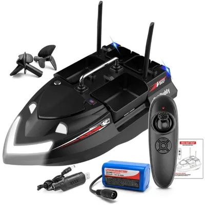 Productafbeelding van Futterboot iUni V802, 5200 mAh, 4 tanks, 3 kg, 500 meter, 15 km/u, zwart