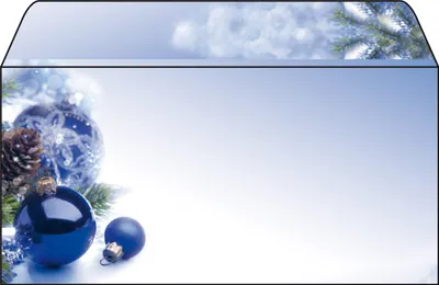 Produktbild von SIGEL DU036 Weihnachts-Briefumschläge, Blue Harmony, DIN lang (110x220 mm), 90 g/m², 50 Umschläge