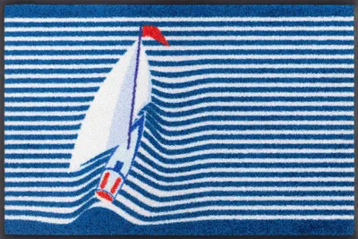 Produktbild von Fußmatte wash+dry Design Sailing Boat 50x75 cm