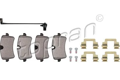 Produktbild von TOPRAN Bremsbeläge Satz Hinten Bremsklötze für AUDI A6 Avant (4G5, 4GD, C7) 115 178
