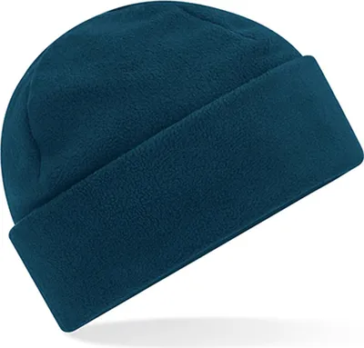 Produktbild von Beechfield B243R | Recycled Fleece Cuffed Beanie - 100% recycelter Polyester - Farbe: Petrol - Größe: One Size