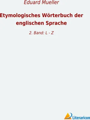 Produktbild von Etymologisches Wörterbuch der englischen Sprache
