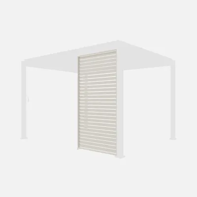 Produktbild von sweeek - Lamellenwand 130cm für Pergola Triomphe 3x4m - Beige