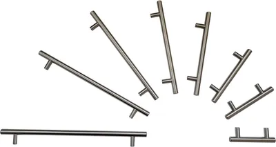 Produktbild von 20 x Edelstahl Möbelgriff 256mm, Bohrlochabstand 192mm, Ø12 mm Küchengriff