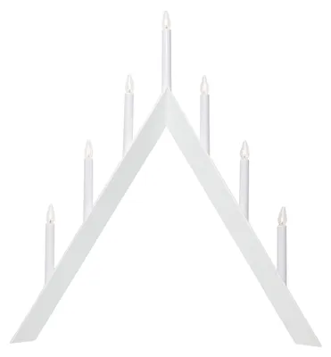 Image de Support pour bougie pour pyramide de Noël, en blanc