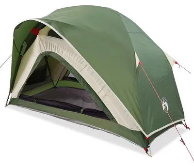 Image de vidaXL Tente de camping 1 personne Vert Imperméable