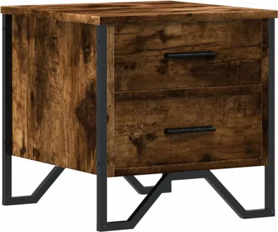 Obrázek produktu pro vidaXL Noční stolek kouřový dub 40x41x40 cm materiál na bázi dřeva