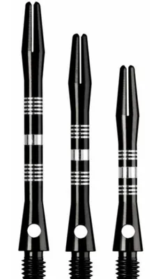 Produktbild von Designa | Multiline Aluminium | Dartschäfte | Medium 47 mm | Schwarz | 1 Set