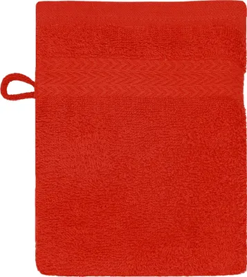 Produktbild von Betz Waschhandschuh 16x21 cm PREMIUM 100% Baumwolle  Farbe: rot
