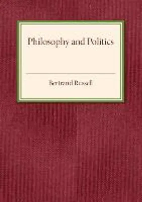 Produktbild von Philosophy and Politics