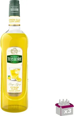 Image de Lot 3 - Teisseire - sirop de citron clair - 1l