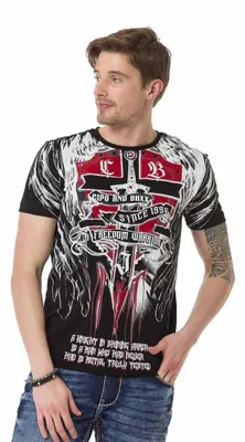 Produktbild von CT673 Herren T-Shirt mit großem Aufdruck