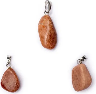 Produktbild von Feldspat Edelstein Anhänger Öse eingesteckt -- ±1-2.5cm online bestellen