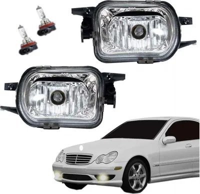 Produktbild von 2 Nebelscheinwerfer Set Klarglas paßt für Mercedes W203 S203 CL203 C209 A209 R170