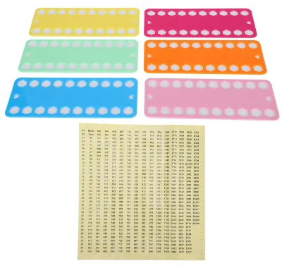 Image de Organisateur de fils à broder, 12 pièces, en plastique de couleur, avec 20 trous, pour enrouler les pelotes de fil
