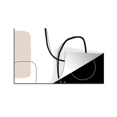 Obrázok produktu pre MuchoWow® Krycia doska sporáka - Indukčná ochrana - 91x52cm Abstraktné - Pastel - Minimalizmus - Kryt na sporák z vinylu - Zväčšuje pracovnú plochu -