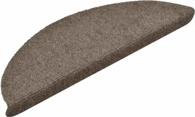 Immagine prodotto di vidaXL Tappetini autoadesivi 30 pezzi 56x17x3 cm Beige Semicircolare