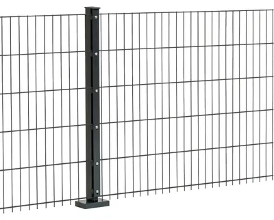 Produktbild von Doppelstabmattenzaun David 6/5/6 mm - Ausführung: anthrazit beschichtet, Höhe: 43 cm, Länge: 251 cm