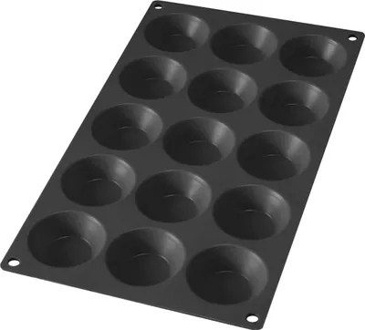 Produktbild von Famanu Tartelette Backform aus hochwertigem Silikon mit 15 Fächern - 30 x 1,7 x 17,5 cm