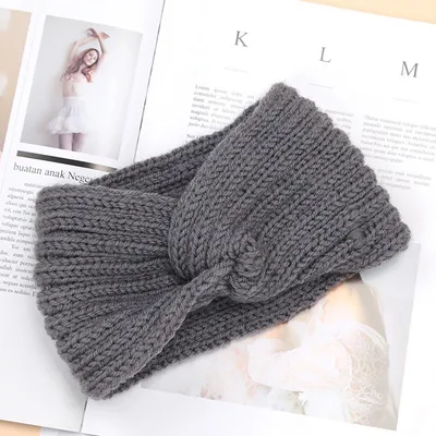 Produktbild von Stirnband - Haarband - Stirnband - Ohrenwärmer - Grau - Winter - Wintermode - Mütze