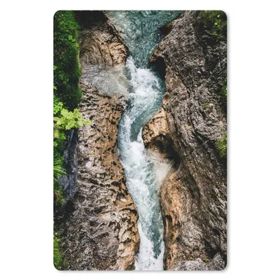 Obrázok produktu pre Podložka pod myš - Alpy - rieka - skala - 40x60cm - Rohožka pod myš