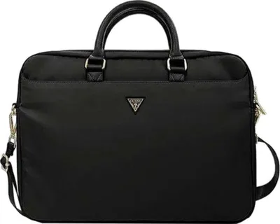 Obrázok produktu pre Taška na notebook GUESS s trojuholníkovým logom 16" čierna