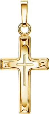 Produktbild von Kreuz in Kreuz-Anhänger Goldkreuz Jesus Christus Kettenanhänger 333 Gold 8 Karat
