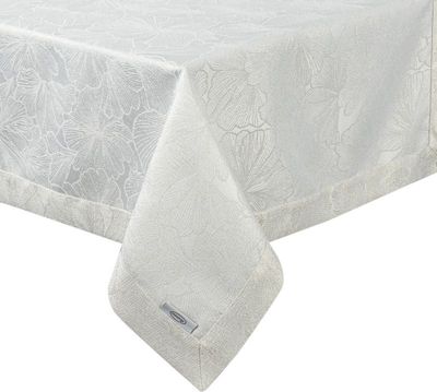 Festliche Tischdecke Tischdekoration LENA creme gold 140x200