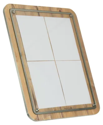 Immagine prodotto di Portagiornali da parete in legno Securit 4xA4.