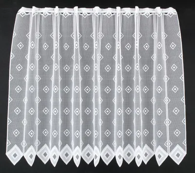 Produktbild von Gardinen Kranzusch Scheibengardine Quadrate 90x69 cm H/B weiß Bistrogardine Vorhang Küche 1er Pack