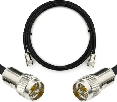 Obrázek produktu pro 10m koaxiální kabel PL259 UHF - Prodlužovací kabel 5D-FB odolný proti povětrnostním vlivům s nízkou ztrátou Ø7,5 mm a konektorem PL-259 - PL anténní kabel pro CB rádio HAM rádio SWR antény amatérské rádio