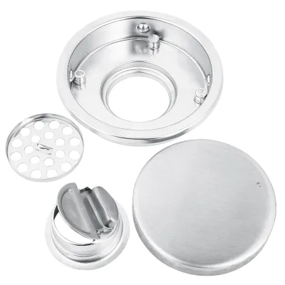 Immagine prodotto di Scarico a pavimento rotondo in acciaio inox antiodore per bagno, cucina, balcone