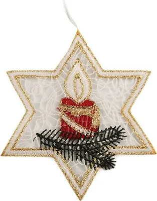 Produktbild von 1 Spitze 10,5cm Stern Weihnachten Winter bunt