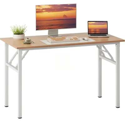 Produktbild von Klapptisch Schreibtisch Computertisch Holz Eiche-Weiß 100x60CM