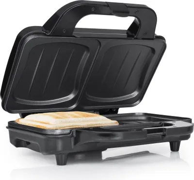 Produktbild von Tristar SA-3060 Sandwich-Maker, Schwarz, Edelstahl, Fertig, 0,85 m, 900 W, 1,6 kg, 125 mm