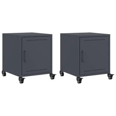 Immagine prodotto di Comodini 2 pz Antracite 36x39x43,5 cm in Acciaio