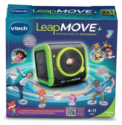 Obrázok produktu pre VTech interaktívna konzola LeapMOVE+ s detektorom pohybu, 26 hier, pre deti vo veku 4-11 rokov, viacfarebná