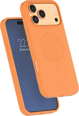 Image de Coque Silicone Renforcée MagSafe pour IP17PM Orange