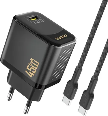 Zdjęcie produktu dla DUDAO Dudao A28CEU Adapter 45Watt 1xUSB-C (1m USB-C to USB-C cable included) Sort