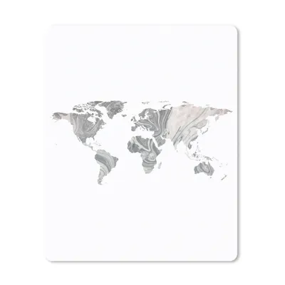 Produktbild von MuchoWow® Mauspad Mousepad Weltkarte - Farbe - Marmor 30x40 cm - Mousepads - Maus Mat - Pad - Mausunterlage - Mausmatten
