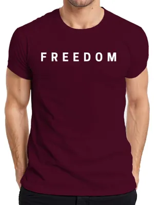 Produktbild von Freedom Charlie Kirk RIP Konservativ Republikaner Turning Point Herren T-Shirt, Burgundy, L