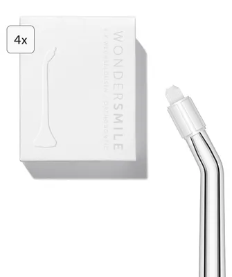 Produktbild von WonderSmile Orthodontic Ersatzdüsen für Munddusche Waterflow, All White, 4er-Set
