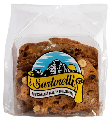 Image de Sartorelli Cracker Noisette Raisin 150g – Snack croquant noisette raisin