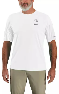 Produktbild von Carhartt 107182 Carhartt Force Sun Defender™ Relaxed Logo T-Shirt  White L