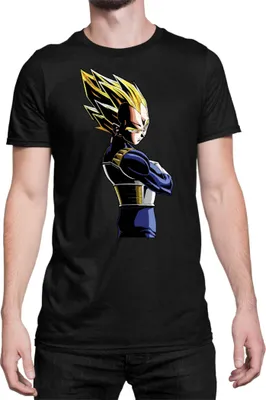 Produktbild von Herren T-Shirt Dragon Anime Manga Ball Z Vegeta 04, Man S / Schwarz
