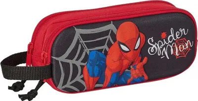 Image de Safta Spider-man 3d Double Trousse Rouge,Noir Homme Rouge,Noir One Size