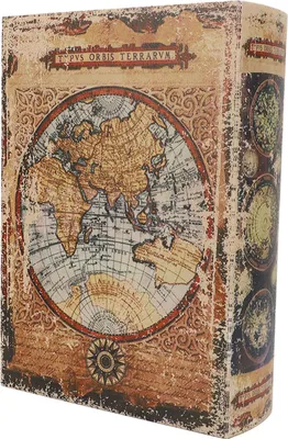 Produktbild von Dekorative Bücherbox im Vintage-Europäisch-Stil, großes Fassungsvermögen, strapazierfähiges Material, vielseitig einsetzbare Bücherbox für Regal, Büro, Bar