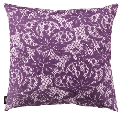 Produktbild von Kissenhülle Venus - Florale Dekokissen Bezug  Größe: 40x40cm Farbe: Violett
