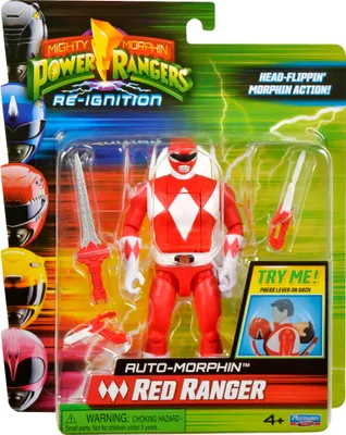 Image de Figurka Akcji Auto-Morphin Czerwony Ranger 12 cm - Power Rangers - Hasbro